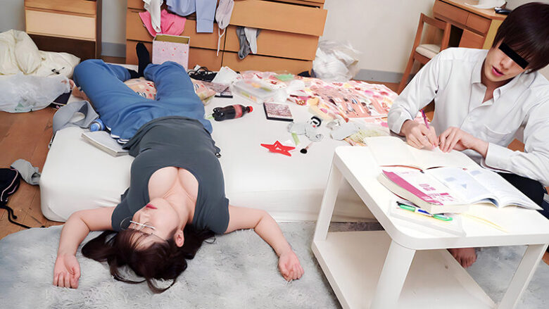クラスの爆乳喪女子の家に行って一緒にAV鑑賞 ~喪女の願望を叶えるSEXをさせられましたボク~ 11枚目